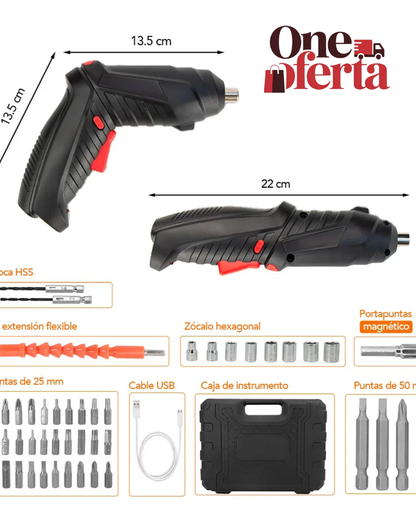 Destornillador Inalámbrico Recargable